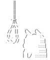 自殺ピカチュウのアスキーアート画像