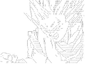 悟空（大型AA）のアスキーアート画像