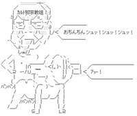池田氏とデオキシスが…アッー！のアスキーアート画像