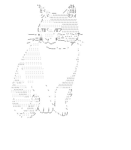 ネコのアスキーアート画像