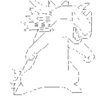 バクフーンのアスキーアート画像