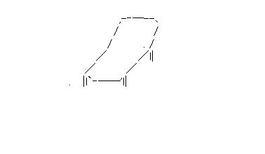 簡易式ベットのアスキーアート画像