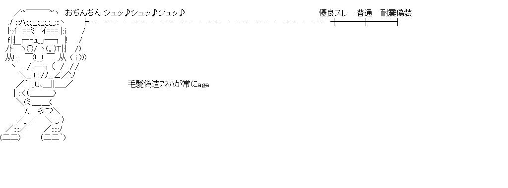 毛髪偽造アネハが常にageのアスキーアート画像