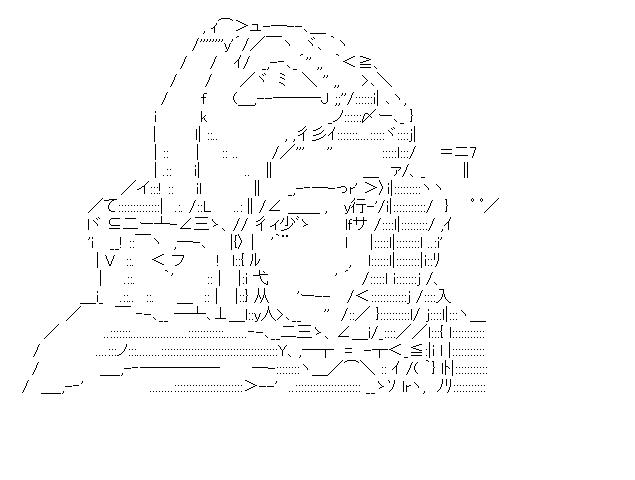 クシャナ殿下　3のアスキーアート画像