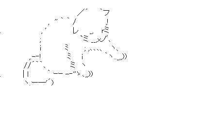 猫のアスキーアート画像