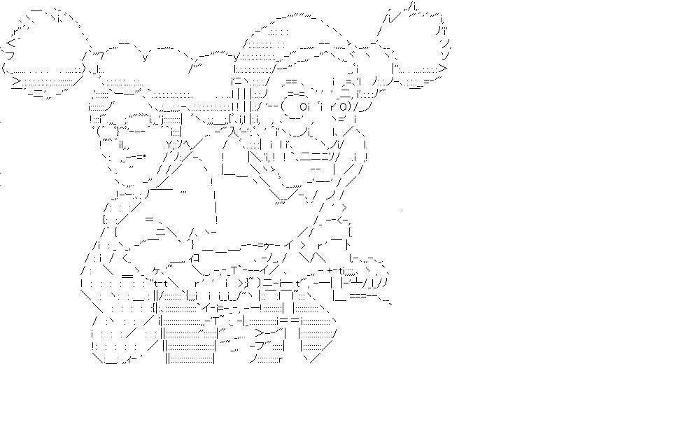 ドーラとムスカ　2のアスキーアート画像