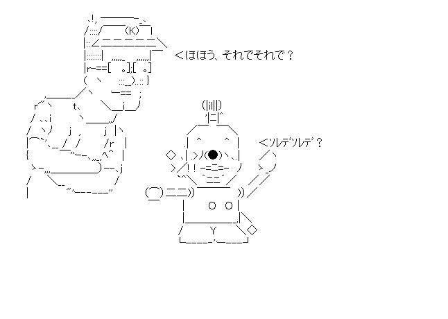 キテレツ　コロちゃん　ほほう、それでそれでのアスキーアート画像
