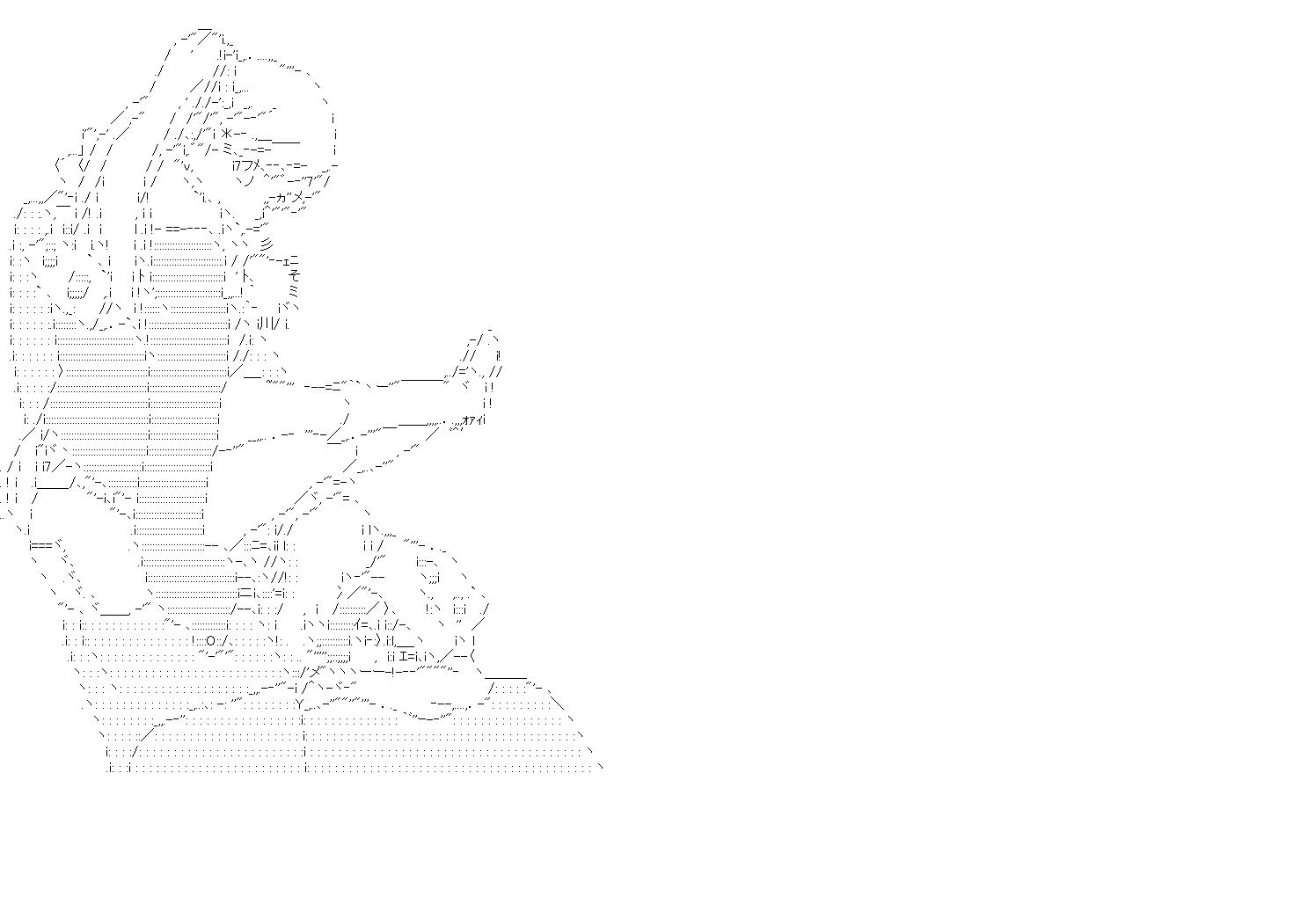 織姫　ルキアのアスキーアート画像
