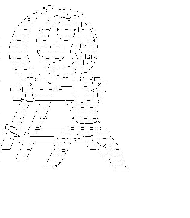 和太鼓のアスキーアート画像