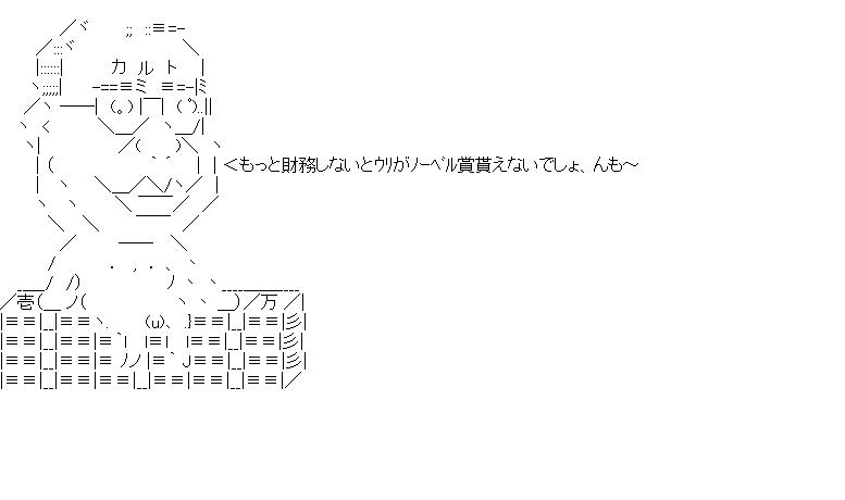 もっと財務しなさいのアスキーアート画像