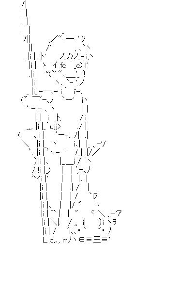 未来少年コナン2のアスキーアート画像