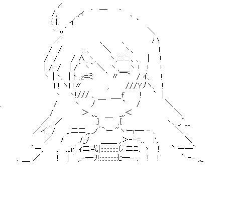星井美希　4のアスキーアート画像
