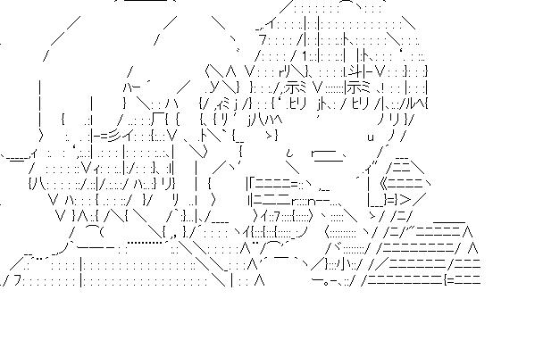 リズベット＆キリト　3のアスキーアート画像