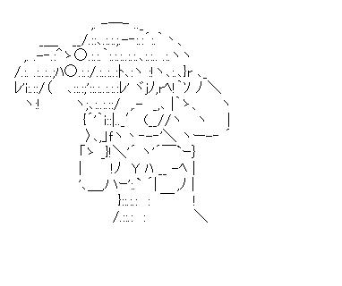 キョン妹3のアスキーアート画像