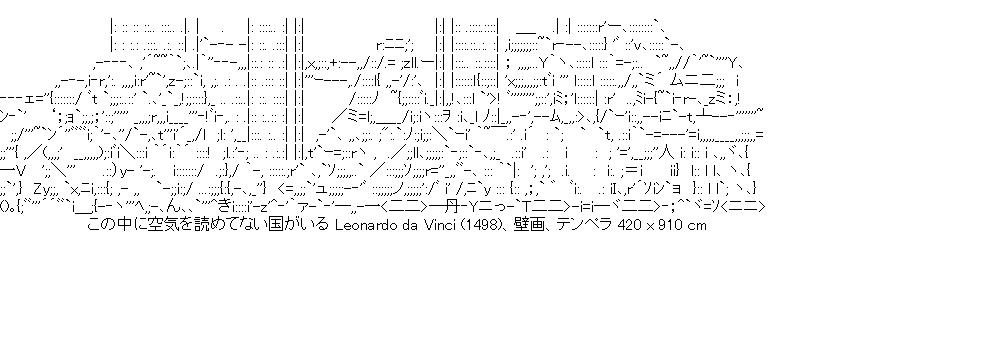 最後の晩餐のアスキーアート画像