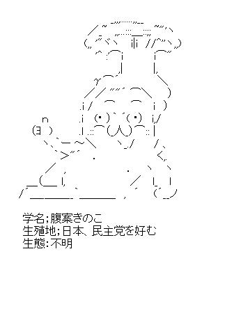 きのこ鳩山のアスキーアート画像