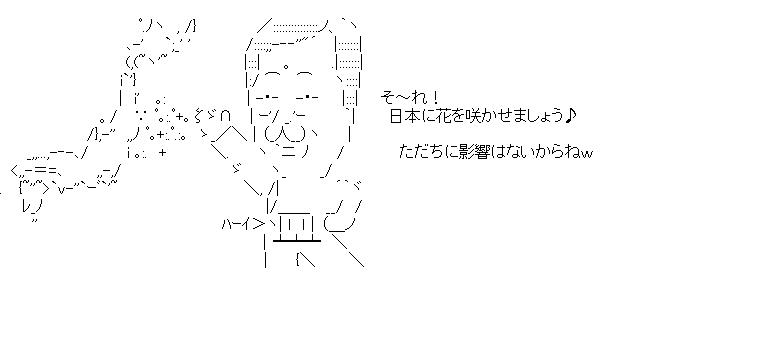菅元総理と日本のアスキーアート画像