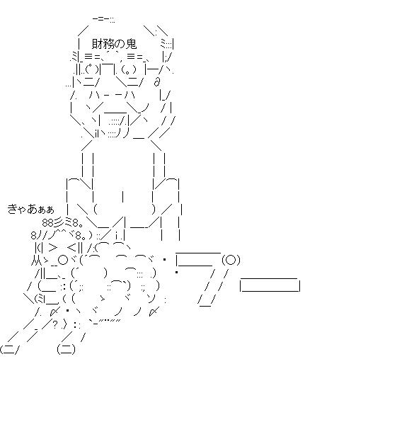 財務の鬼　プーのアスキーアート画像