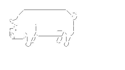 豚のアスキーアート画像