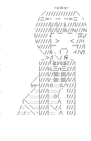 きんいろモザイク 大宮忍 8のアスキーアート画像