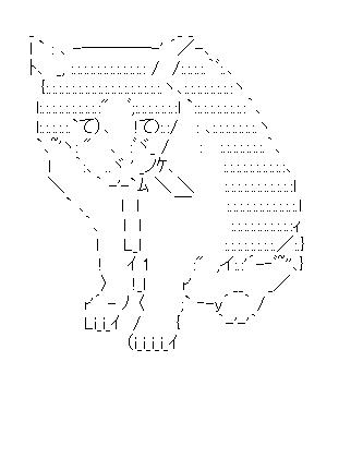 猫のアスキーアート画像