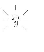 電球のアスキーアート画像