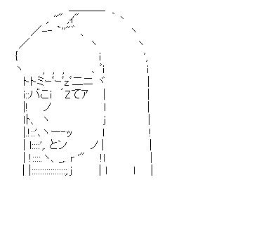 江角マキコのアスキーアート画像