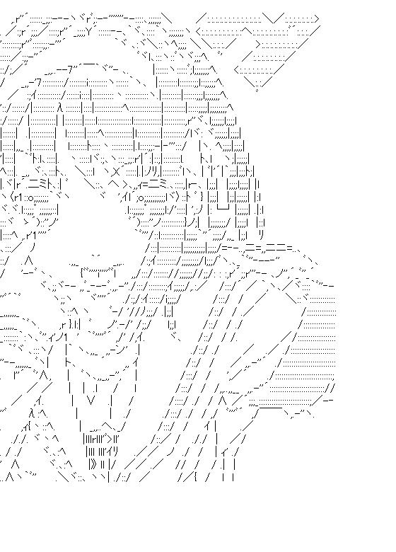 涼宮ハルヒ7のアスキーアート画像