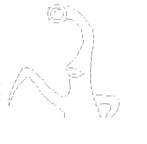 ミギー　8　寄生獣のアスキーアート画像