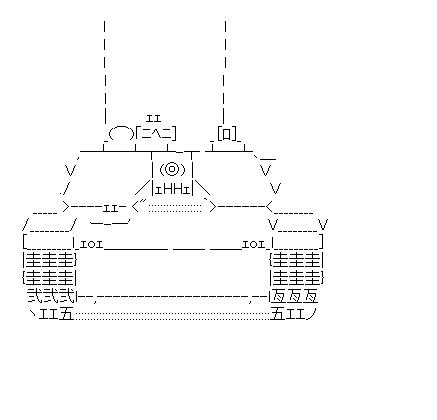 Ｍ１Ａ２エイブラムズ戦車のアスキーアート画像
