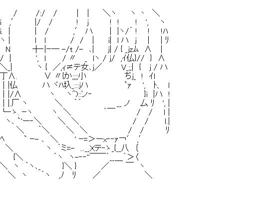 涼宮ハルヒ8のアスキーアート画像