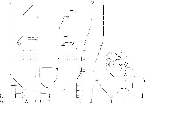 本間芽衣子　3のアスキーアート画像