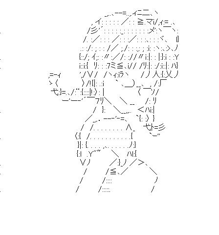 秋月律子　10のアスキーアート画像