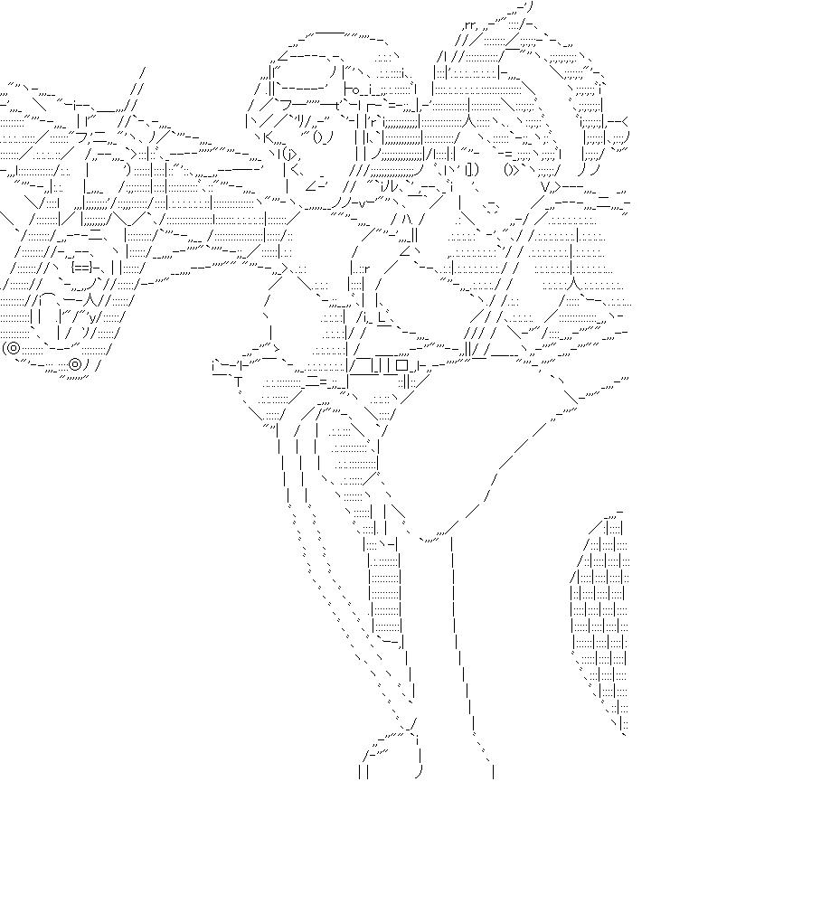 シータ　パズー　7のアスキーアート画像
