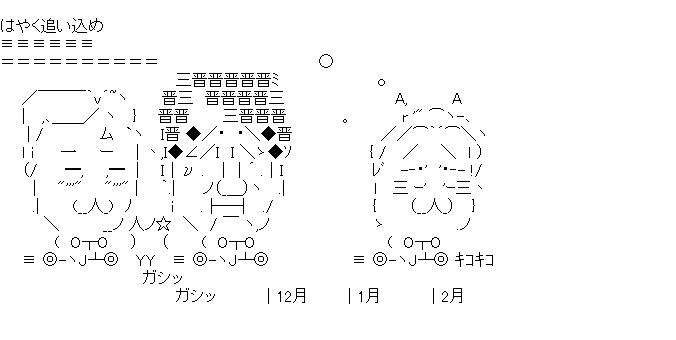 誰が為に安倍はなるのアスキーアート画像